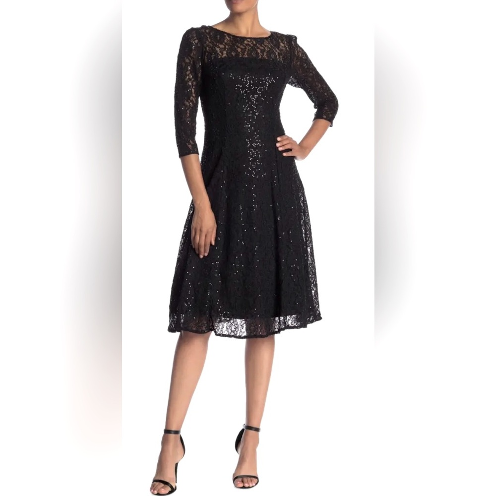 Black cocktail dress